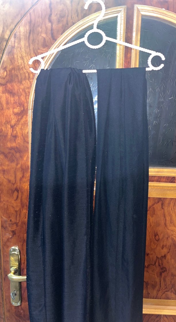 Siyah pamuk şal ve siyah şifon şal - Görsel 2