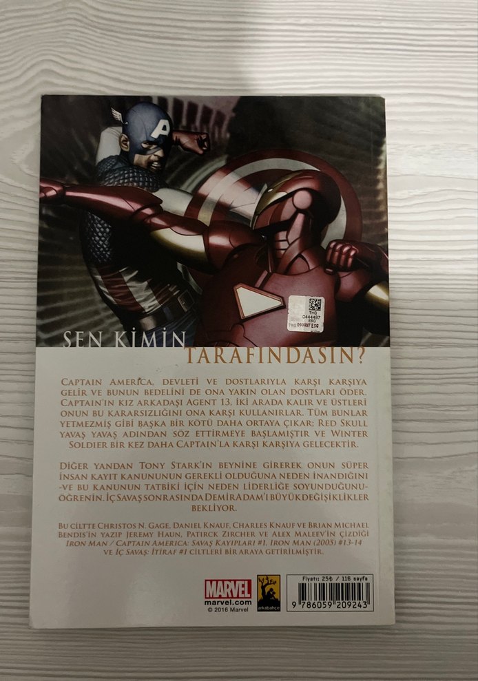 Iron Man İç Savaş Marvel Çizgi Roman - Görsel 2