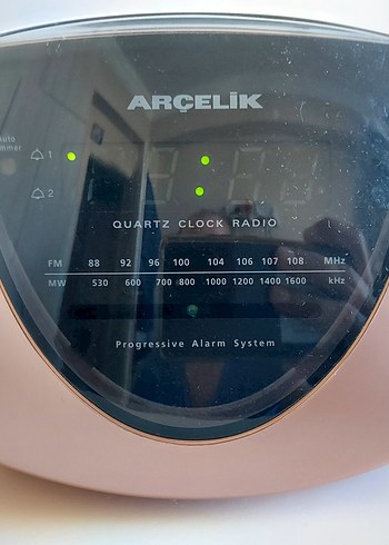 Pembe Arçelik Dijital Radyo Saat - Görsel 5