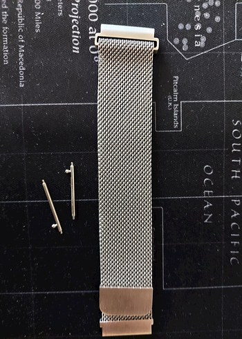 22mm Gri Hasır Saat Kordonu - Görsel 3