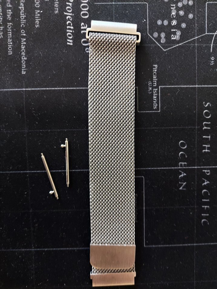 22mm Gri Hasır Saat Kordonu - Görsel 3