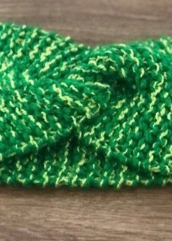 Zara Model Simli  Örgü Kadın Saç Bandı - Görsel 2