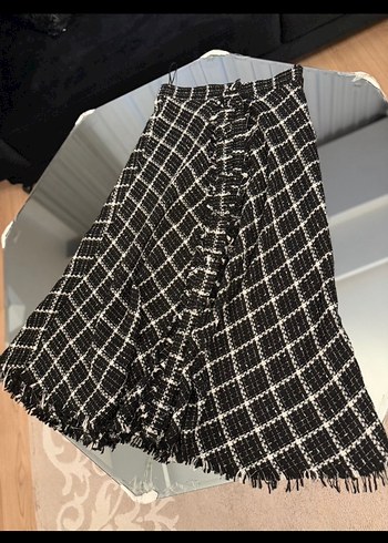 Ekoseli Uzun Etek - Görsel 3