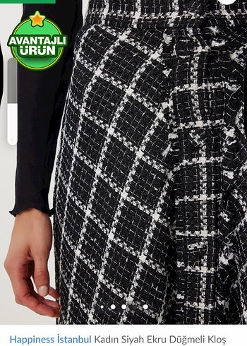 Ekoseli Uzun Etek - Görsel 2