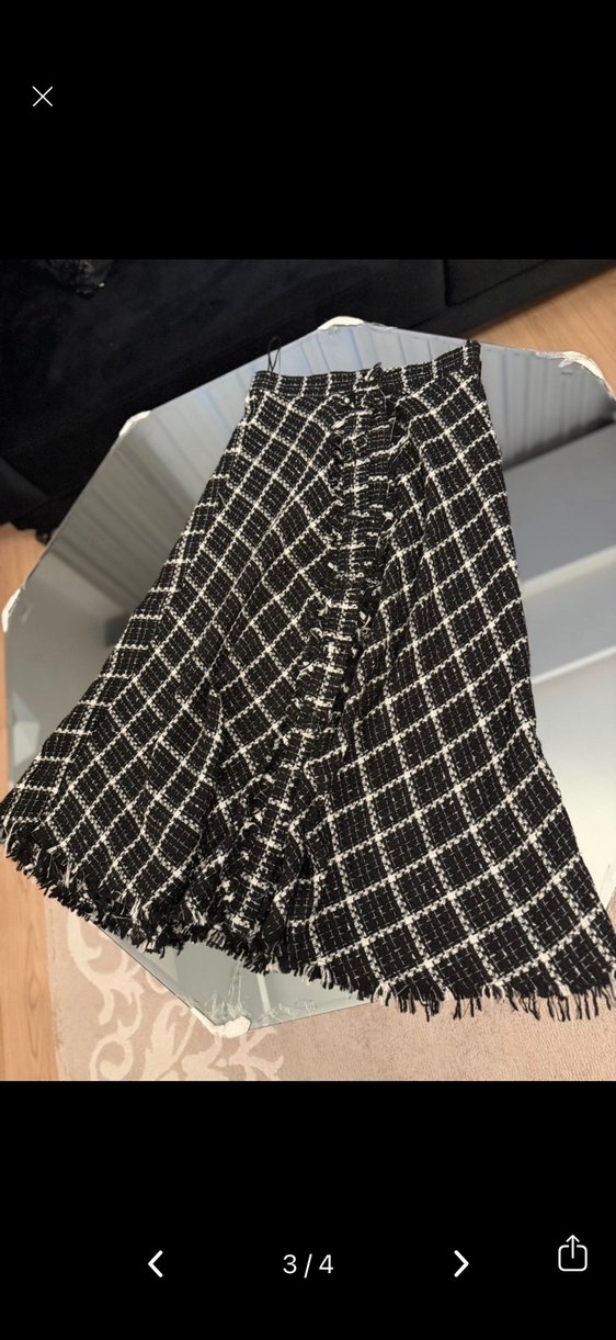 Ekoseli Uzun Etek - Görsel 3