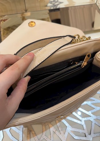 Ysl deri krem çanta - Görsel 2