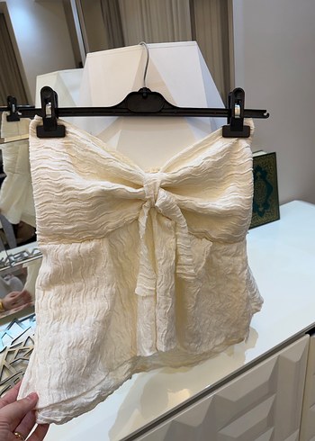 Straplez fırfırlı büstiyer - Görsel 5