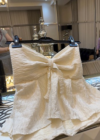 Straplez fırfırlı büstiyer - Görsel 4