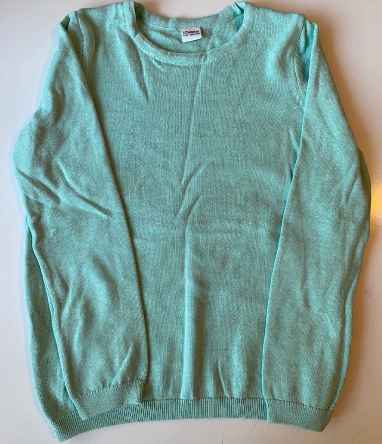 Pastel Turkuaz Çocuk Kazak - Görsel 2