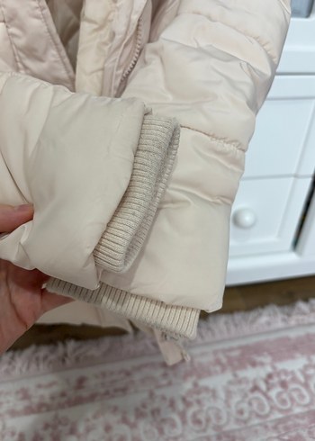 Primark Bej Kemerli Genç kız Midi Kışlık Mont