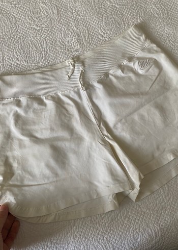 m Beden beyaz Renk Beyaz Pamuklu Rahat Mini Şort