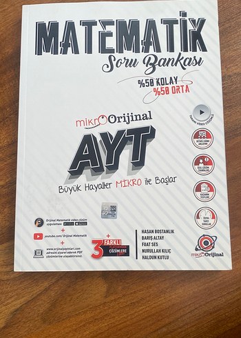 AYT Matematik Soru Bankası Mikro Orijinal