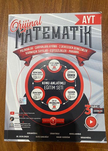 Orijinal AYT Matematik Konu Anlatımlı Eğitim Seti