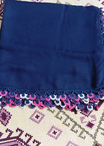 Dantel Detaylı Renkli Bohem Kadın Fular - Görsel 4