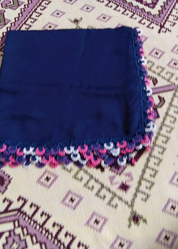 Dantel Detaylı Renkli Bohem Kadın Fular - Görsel 5