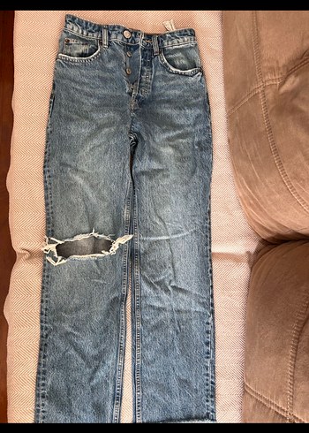 Zara boru paça dar kalıp jean pantolon