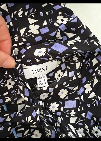 Twist Twist Çiçek Desenli Uzun Bohem Elbise