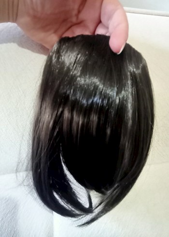 Kadın Parlak Sentetik Kumaş Peruk - Görsel 2