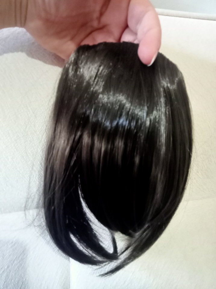 Kadın Parlak Sentetik Kumaş Peruk - Görsel 2