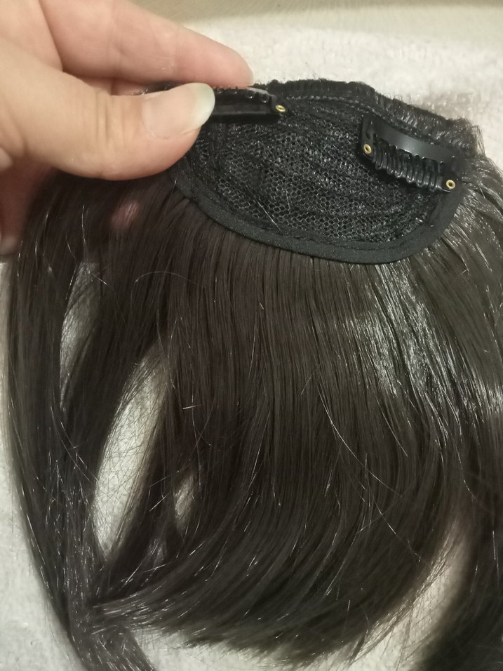 Kadın Parlak Sentetik Kumaş Peruk - Görsel 3