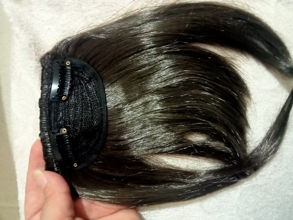 Kadın Parlak Sentetik Kumaş Peruk - Görsel 4