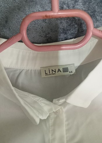 Beyaz Desenli Uzun Kollu Kadın Gömlek - Görsel 5