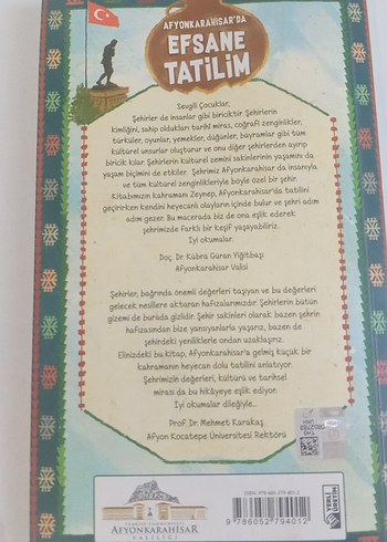 Afyonkarahisar'da Efsane Tatilim Çocuk Kitabı