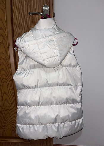 Beyaz Düğmeli Kadın Yelek - Görsel 3