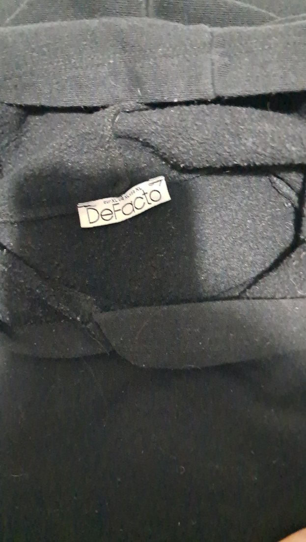 Kızlar için Siyah Salaş Sweatshirt - Görsel 3