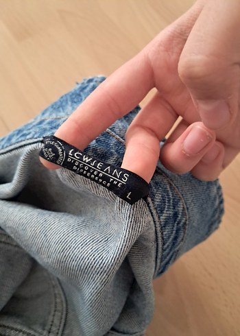 Kadın Mavi Denim Ceket, Normal Boy, Salaş - Görsel 6