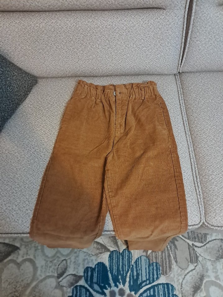 Bej Süet Midi Kadın Pantolon - Görsel 5