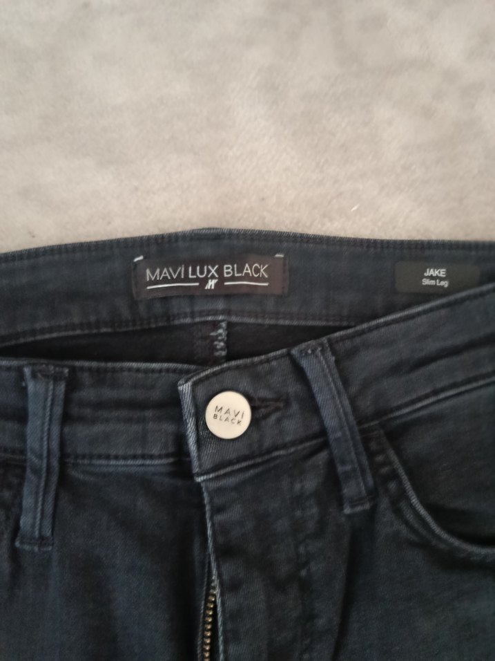 Gri Bel Detaylı Erkek Denim Pantolon - Görsel 3