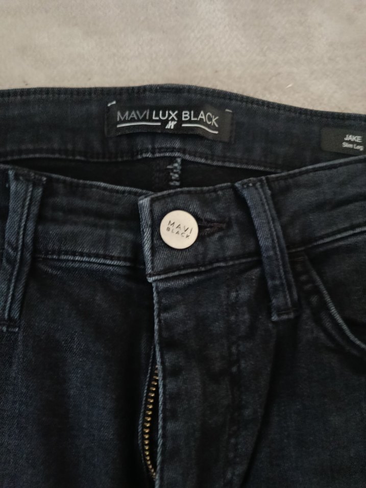 Gri Bel Detaylı Erkek Denim Pantolon - Görsel 2