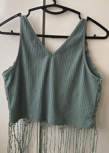 Topshop Nakışlı Bohem Turkuaz Bralet
