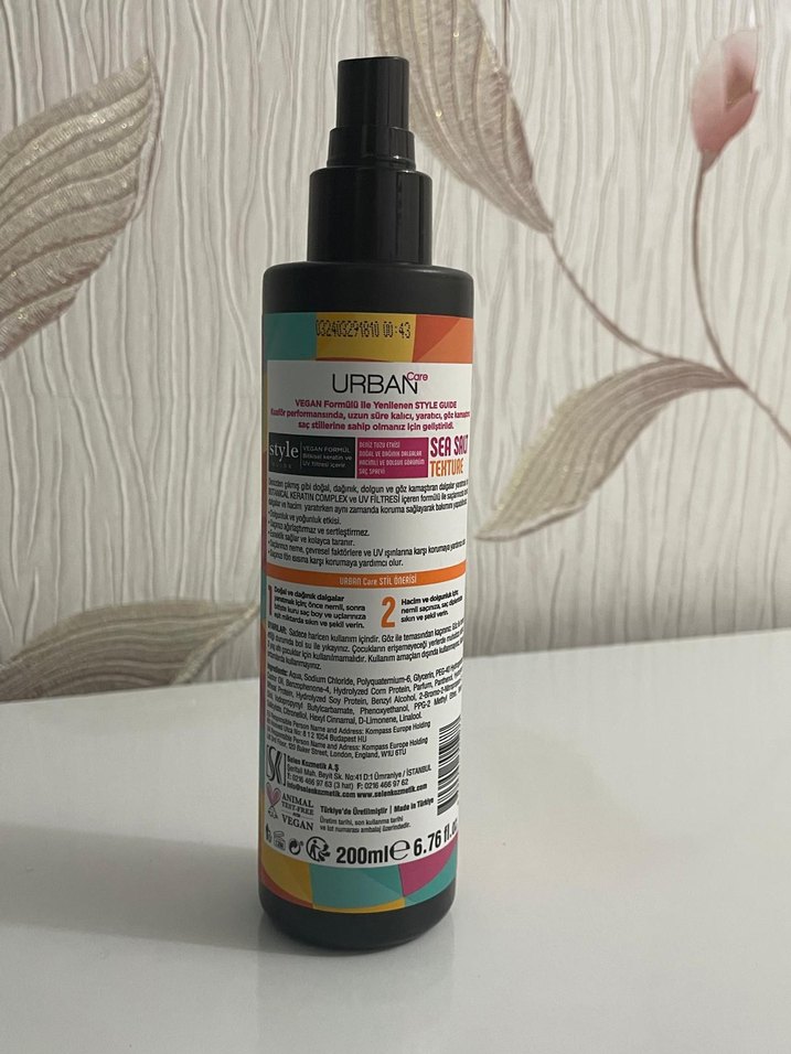 Urban Style Deniz Tuzu Saç Spreyi 200 ml - Görsel 2