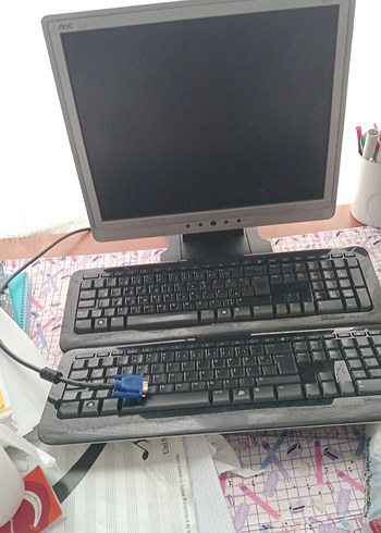 Gri AOC Bilgisayar Monitörü - Görsel 7