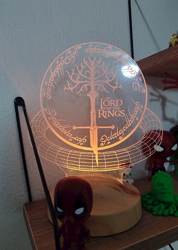 Yüzüklerin Efendisi LED Lamba - Görsel 5