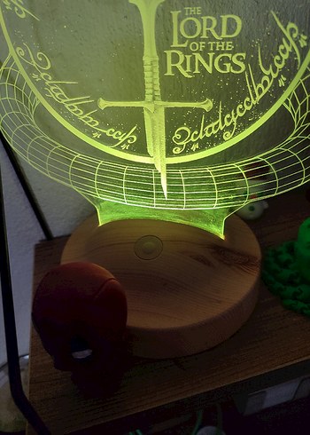 Yüzüklerin Efendisi LED Lamba - Görsel 7