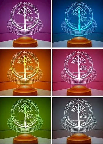 Yüzüklerin Efendisi LED Lamba - Görsel 3