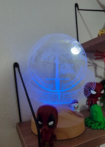 Yüzüklerin Efendisi LED Lamba - Görsel 2