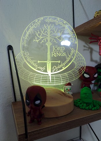 Yüzüklerin Efendisi LED Lamba - Görsel 8