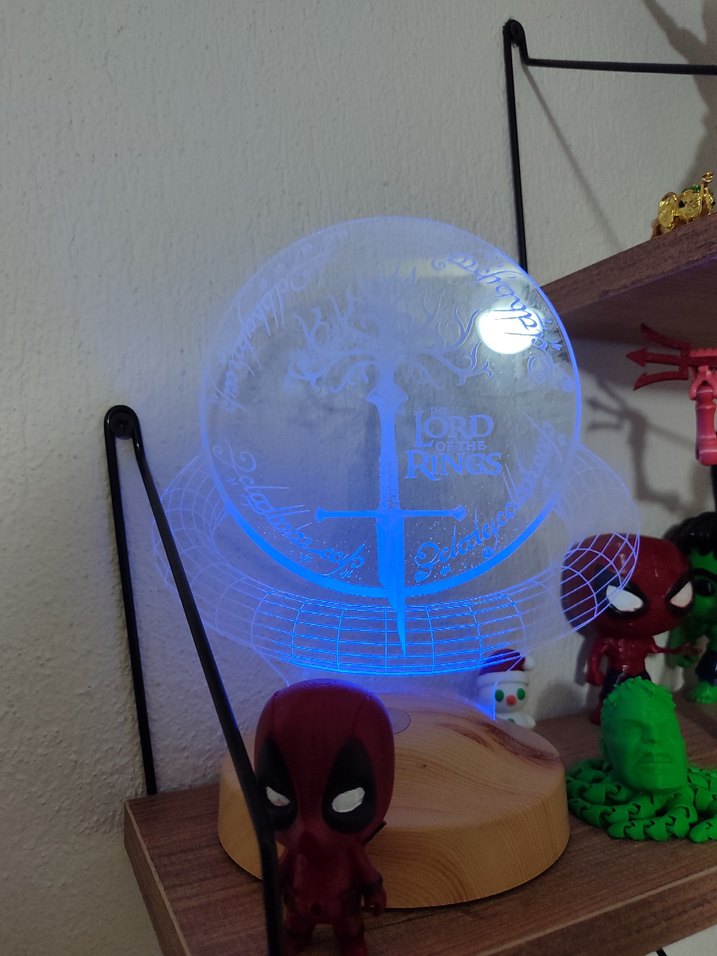 Yüzüklerin Efendisi LED Lamba - Görsel 2