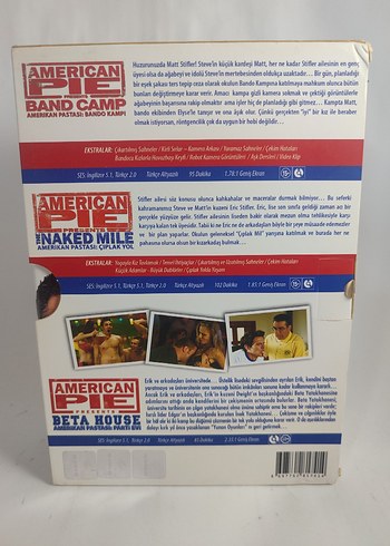 American Pie Film Koleksiyonu DVD Seti 8 Film - Görsel 7