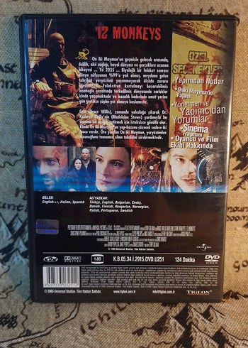 12 Maymun DVD - Terry Gilliam Filmi - Görsel 5