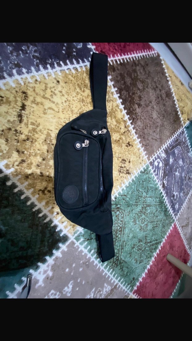 Siyah Bağlamalı Kadın Bel Çantası - Görsel 2