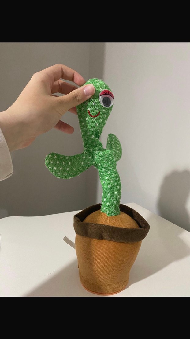 Renkli Müzikli Oyuncak Saksıda Yeşil Bitki - Görsel 2