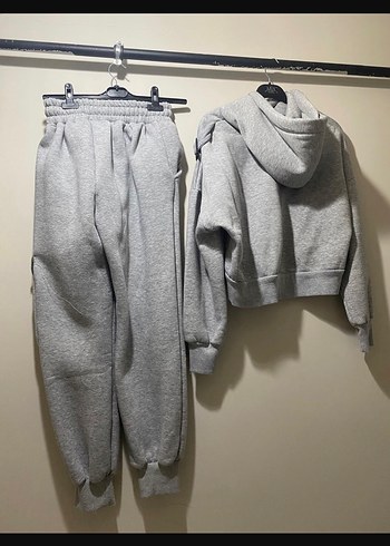 Gri Rahat Kesim Kadın Eşofman Altı - Görsel 2