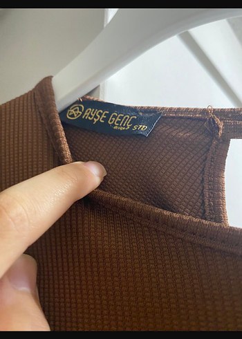 Kahverengi Drapeli Uzun Kadın Elbise - Görsel 3