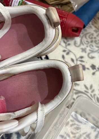 Beyaz Platform Topuklu Puma mayze  Spor Ayakkabı - Görsel 10