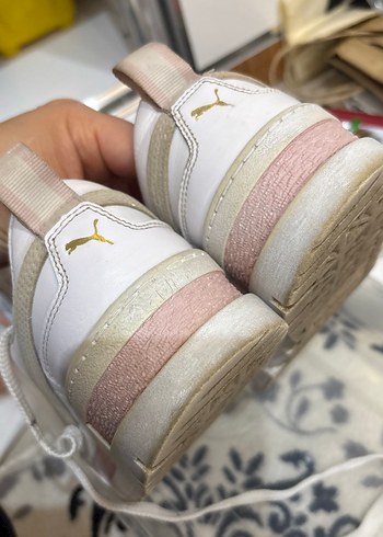 Beyaz Platform Topuklu Puma mayze  Spor Ayakkabı - Görsel 11